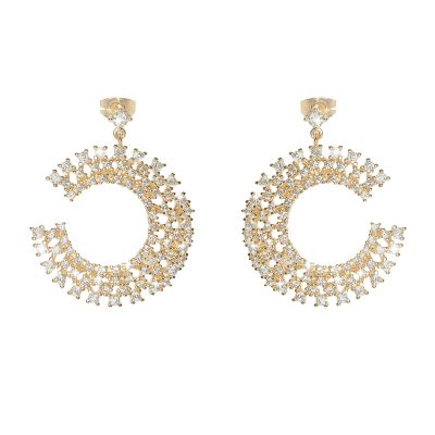 Zirkonia Rose Oorbellen