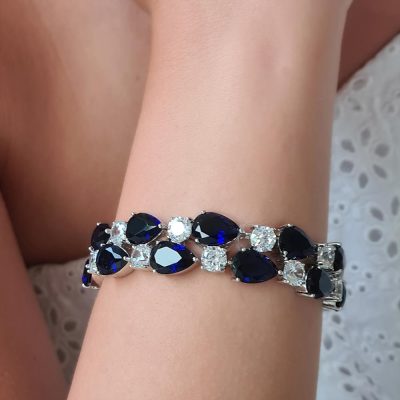 Blauwe Statement Armband