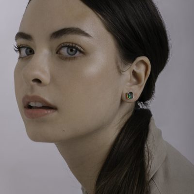 Groene Swarovski Oorbellen