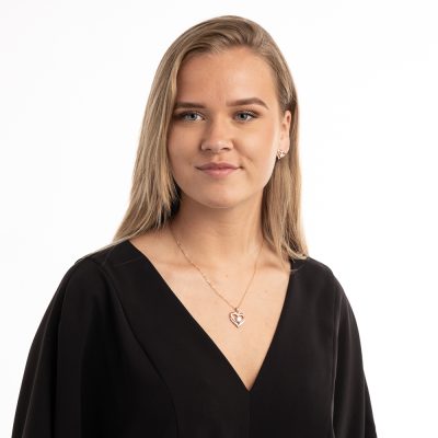 Gold Plated Swarovski hart ketting wit