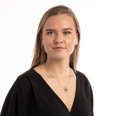 Gold Plated Swarovski dubbele hart ketting rood