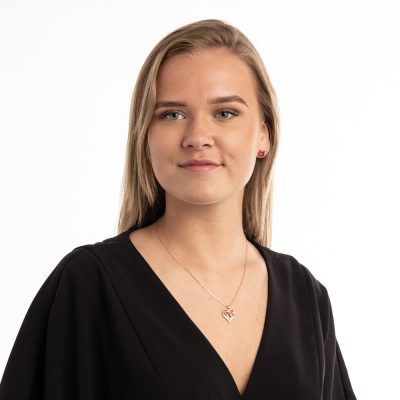 Gold Plated Swarovski triple hart ketting rood