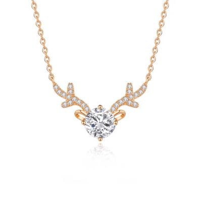 Rosé rendier ketting