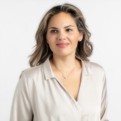 Rendier rosé ketting met strass